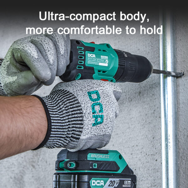 DCA 20V 13mm Cordless Brushless Hammer Drill (Tool Only)