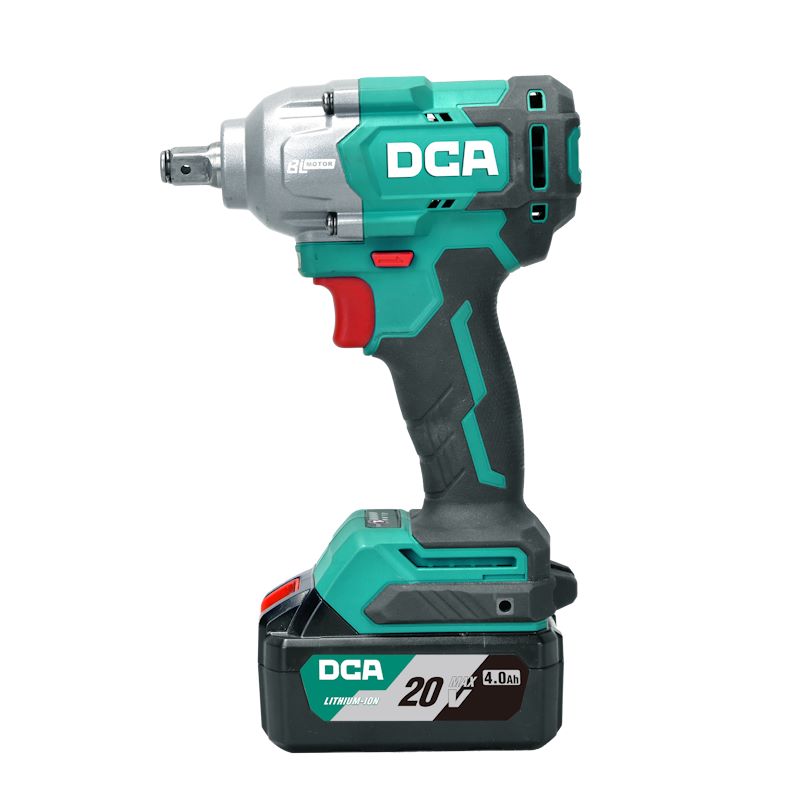 DCA 20V Brushless Impact Wrench 488nm Kit With 4.0Ah*2 & Charger