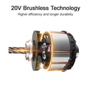DCA 20V Cordless Brushless Angle Grinder ADSM05-115 Kit With 4.0Ah*2 & Charger