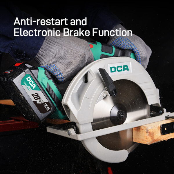 DCA 20V Cordless Brushless Circular Saw 185mm (Tool Only)