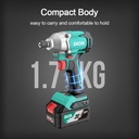 DCA 20V Cordless Brushless Impact Driver Kit With 4.0Ah*2 & Charger