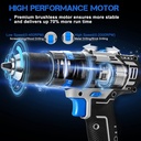 20V  BRUSHLESS WRENCH + 20V  BRUSHLESS IMPACT DRILL + 2 pcs  2 ah batteries + charger + bag