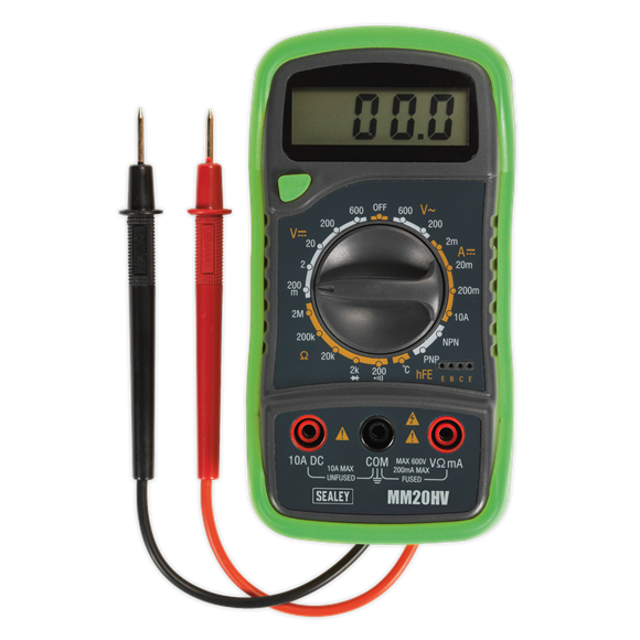 Digital Multimeter 8-Function with Thermocouple Hi-Vis