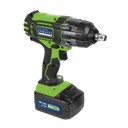 Cordless Impact Wrench 18V 3Ah Li-ion 1/2"Sq Drive Hi-Vis