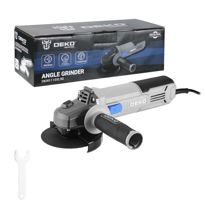 DEKO Tools 900W 115mm Angle Grinder