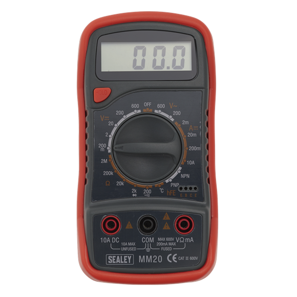 Digital Multimeter 8-Function with Thermocouple, SEALEY UK
