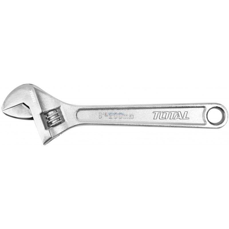 Industrial Adjustable Wrench 200mm (8"), TOTAL TOOLS