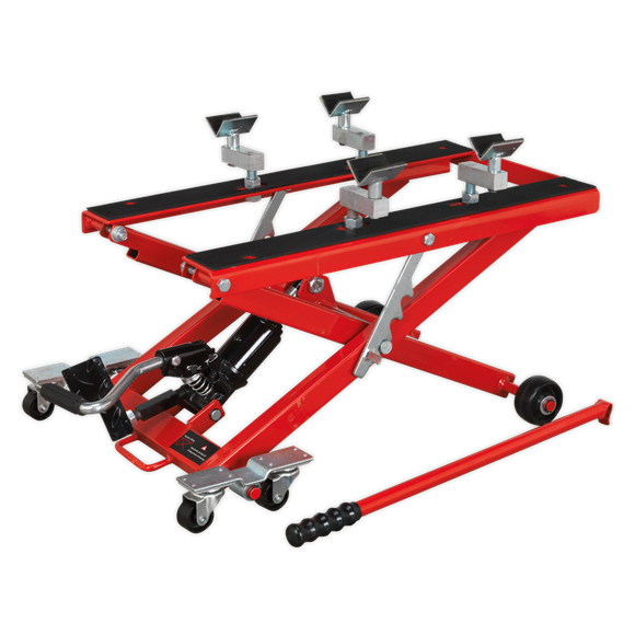 Motorcycle & Quad Scissor Lift 500kg Capacity Hydraulic, SEALEY UK