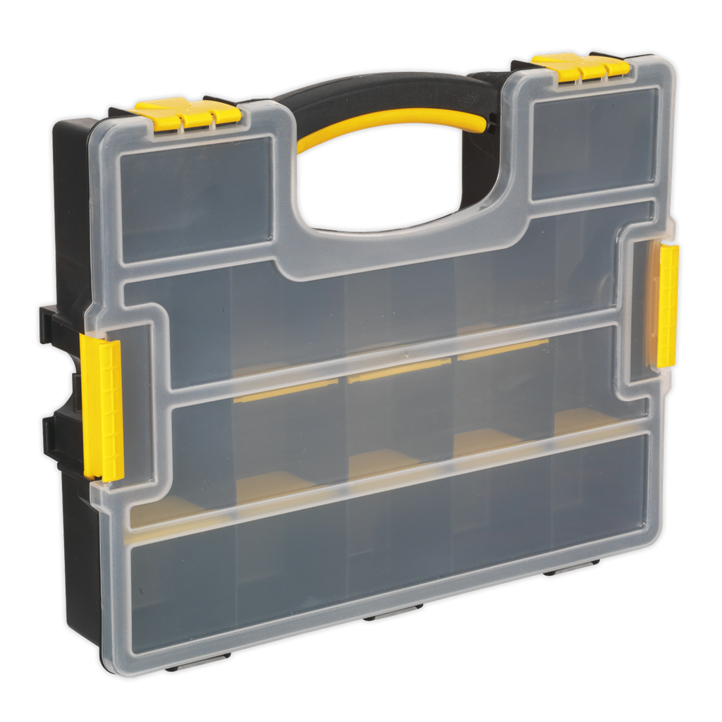 Parts Storage Case with Removable Compartments - Stackable, SEALEY UK