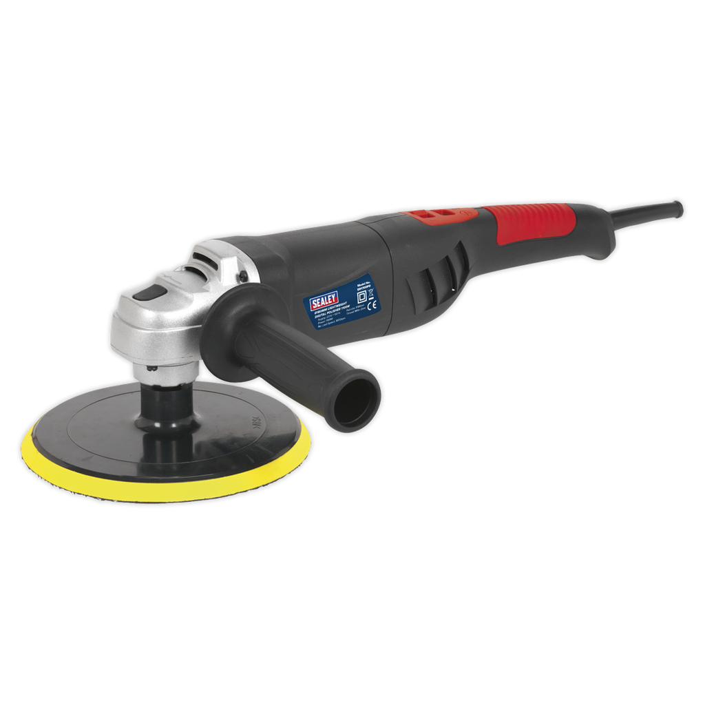 Polisher Digital Ø180mm 1100W/230V Lightweight, SEALEY UK