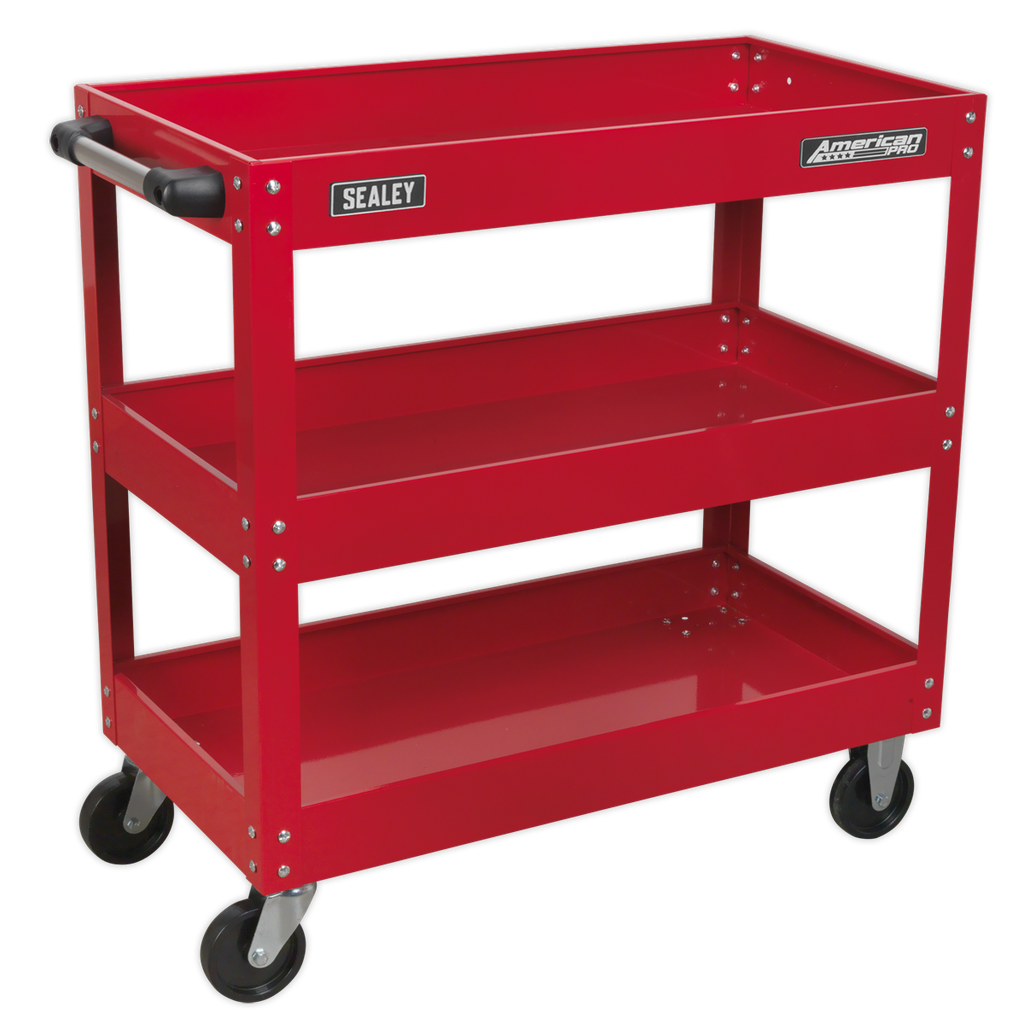 Workshop Trolley 3-Level Heavy-Duty, SEALEY UK