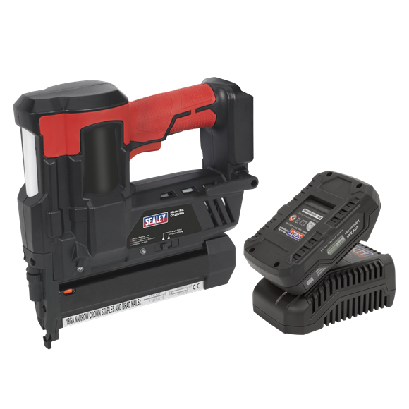 Cordless Nailer Stapler 18G 20V 2Ah Lithium-ion, SEALEY UK