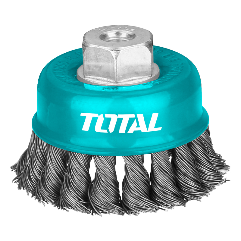 Cup Brush 125mm Wire With Nut, TOTAL TOOLS