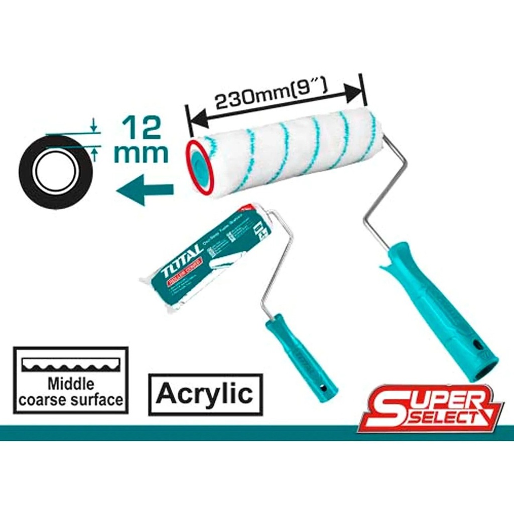 Cylinder Brush (Inner Wall) 230mm (9"), TOTAL TOOLS