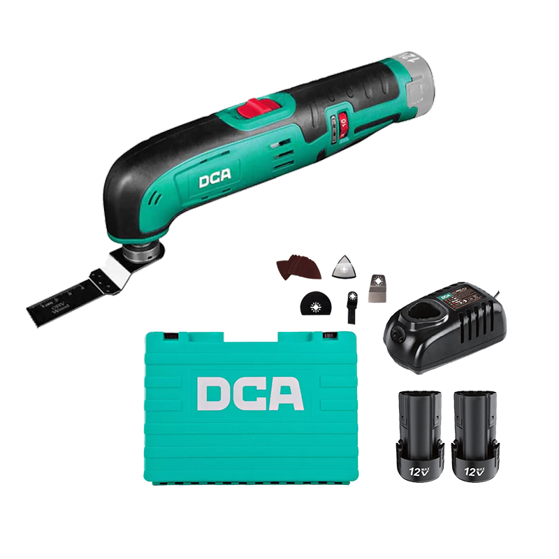 DCA 12V Cordless Brushless Multi-Tool Kit With 2.0Ah*2 & Charger