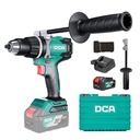 DCA 20V 13mm Cordless Brushless Hammer Drill Kit With 4.0Ah*1 & Charger & Handle