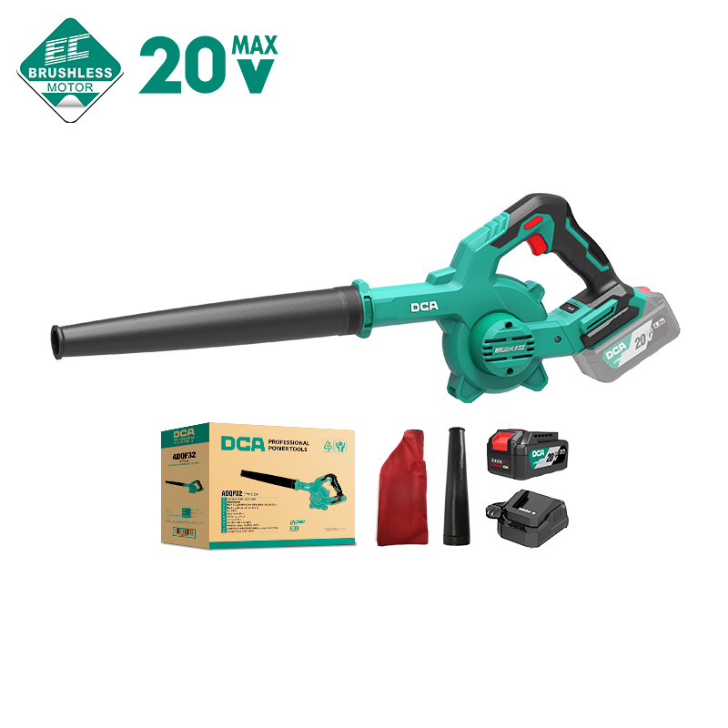 DCA 20V Cordless Brushless Blower Kit With 4.0Ah*1 & Charger