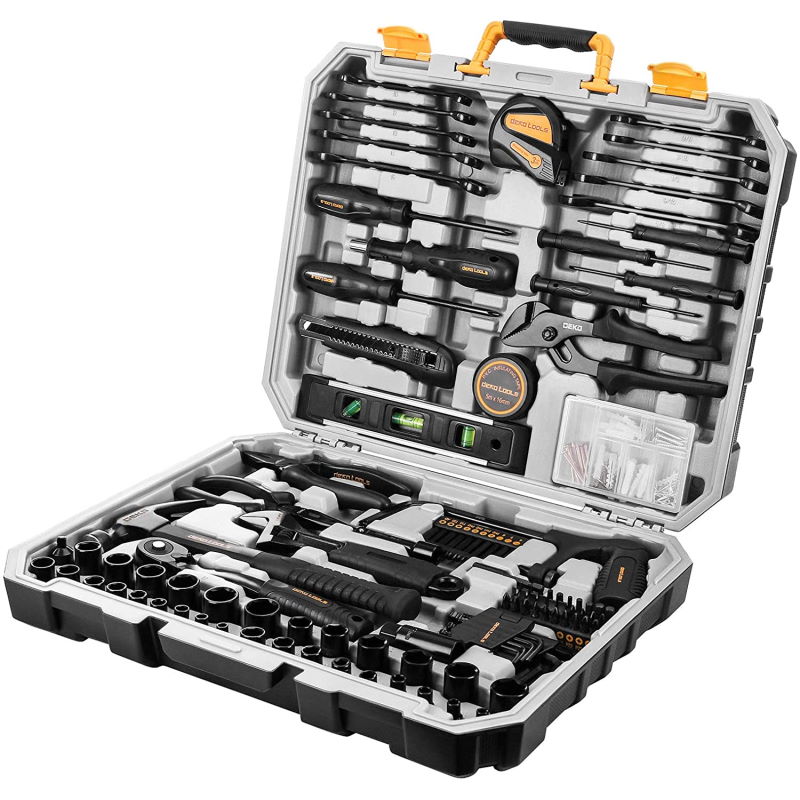 DEKO
Tools 218 pc Professional Mechanics Automotive Hand Tools Set in DEKO Tools
case.