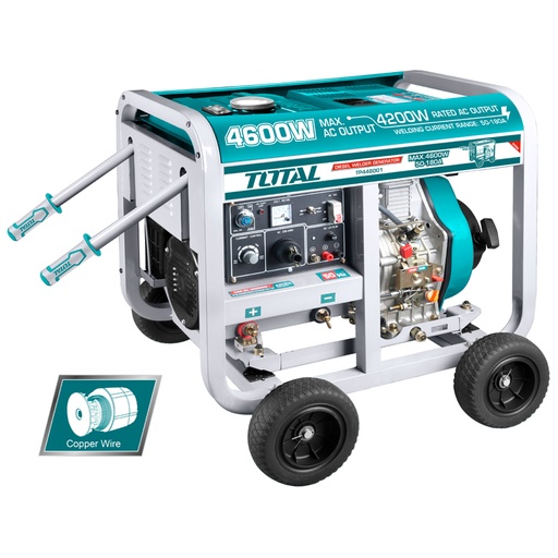 [TP446001] Diesel Generator 5,8 KVA And 180Amp Welder, TOTAL TOOLS