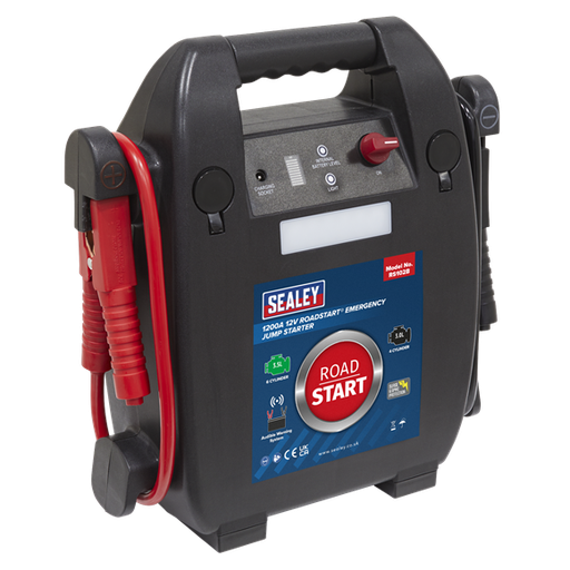 [RS102B] RoadStart Emergency Jump Starter 12V 3.5L 6-Cylinder, SEALEY UK