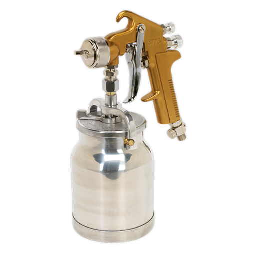 [S775] Spray Gun Suction Feed Siegen Brand 1.7mm Set-Up, SEALEY UK