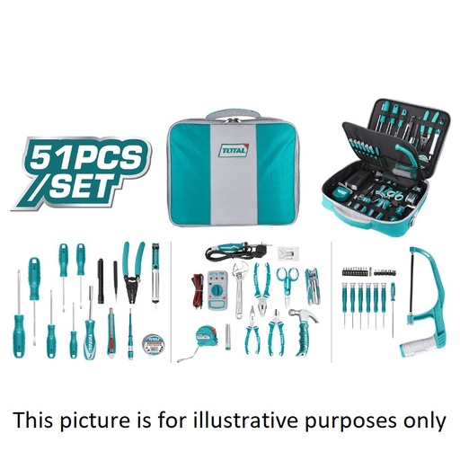 [TKTTSK0512] Telecom Tools Set 51Pcs, TOTAL TOOLS