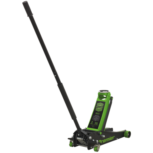 [3040AG] Trolley Jack 3tonne Rocket Lift Green, SEALEY UK