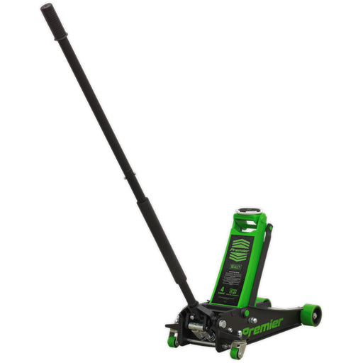 [4040AG] Trolley Jack 4tonne Rocket Lift Green, SEALEY UK