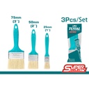 3 Pcs Paint Brush Set, TOTAL TOOLS