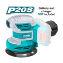 Cordless 20V Orbital Sander Random, TOTAL TOOLS