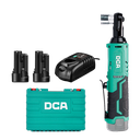 DCA 12V Cordless Brushless Ratchet Wrench Kit With 2.0Ah*2 & Charger