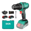 DCA 20V 13mm Cordless Brushless Hammer Drill 60nm Kit With 2.0Ah*2 & Charger
