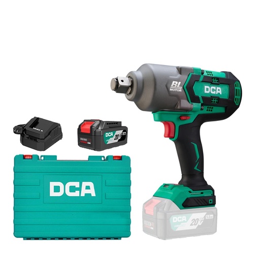 [ADPB998DM] DCA 20V Brushless Impact Wrench 998nm Kit With 5.0Ah*1 & Charger