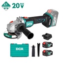 DCA 20V Cordless Brushless Angle Grinder ADSM05-115 Kit With 4.0Ah*2 & Charger